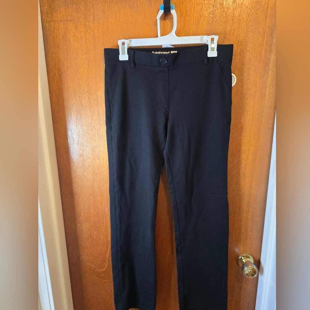 Betabrand Womens Pull On Black Dress Pants Sizw Medium